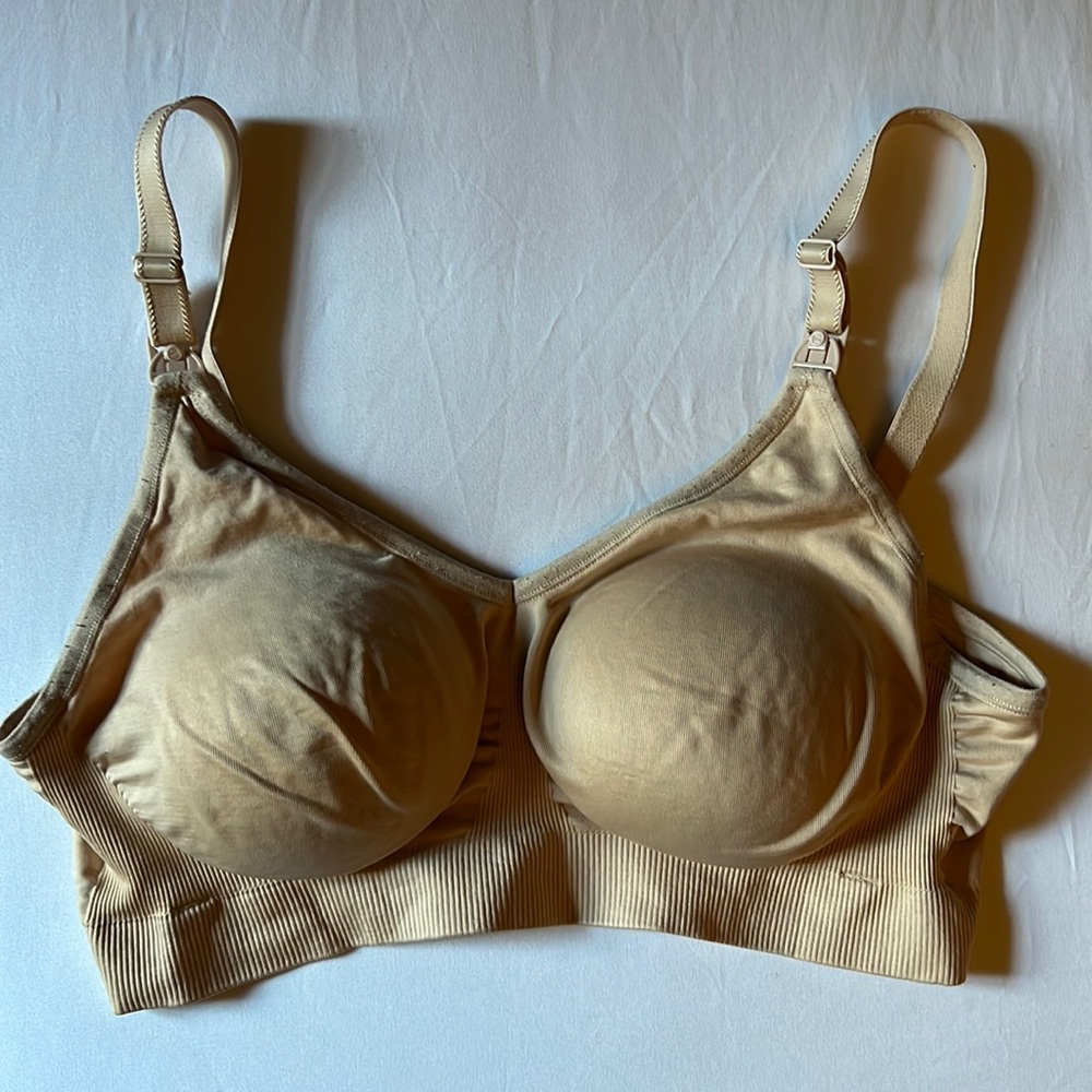 Bravado nursing bra beige butterscotch medium maternity nude neutral
